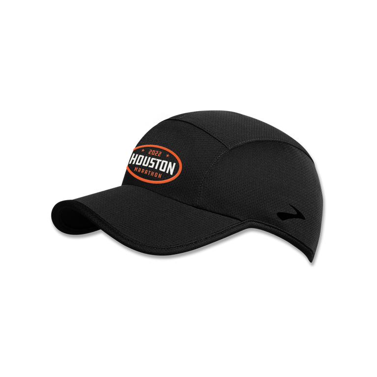 Brooks Houston22 Tempo Mens Running Hat - Black/Orange/White/13.1 Houston - Indonesia (XURK-49607)